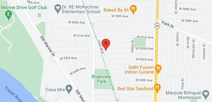 map of 1770 W 62ND AVENUE